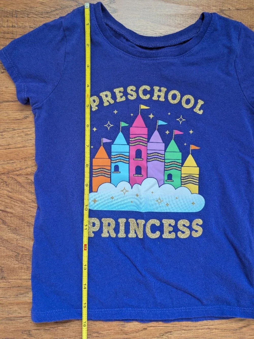 The Children's Place Girls Purple Preschool Princess Graphic Tee 5T